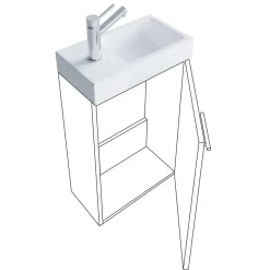 Clearance Wohnen Waschplatz fürs Gäste WC Set - Denima (zweiteilig)