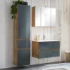 Outlet Wohnen Waschplatz Kombi & Hochschrank - Anviletca (dreiteilig)