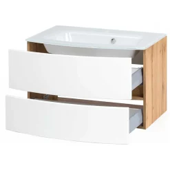 Discount Wohnen Waschplatz Möbel Set in Weiß - Neuvana (zweiteilig)