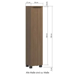 Hot Wohnen Waschplatz und Midischrank Set - Ucaida (dreiteilig)
