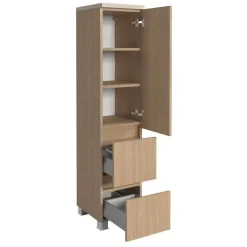 New Wohnen Waschplatz und Midischrank Set - Vibulam (dreiteilig)