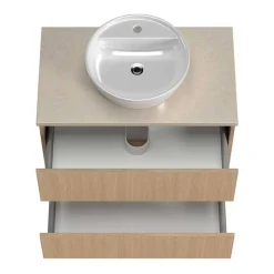 New Wohnen Waschplatz und Midischrank Set - Vibulam (dreiteilig)