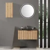 Clearance Wohnen Waschtisch & LED Spiegel & Oberschrank - Crystoga (dreiteilig)