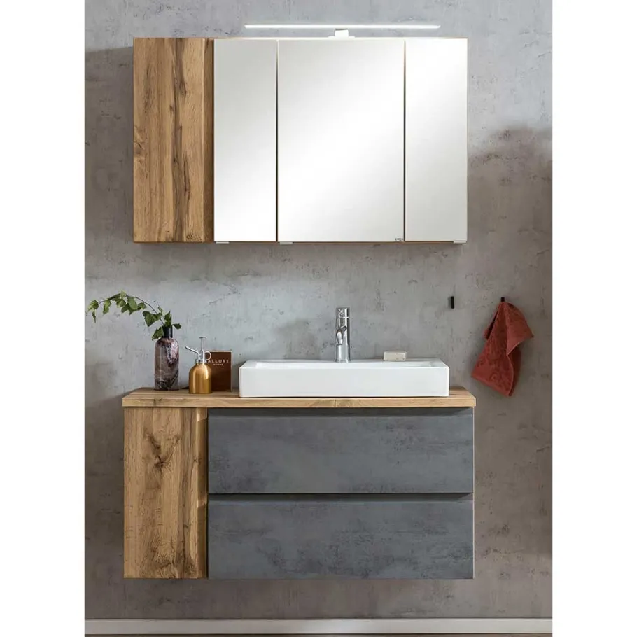 Best Wohnen Waschtisch Kombination 105 cm breit - Mia (zweiteilig)