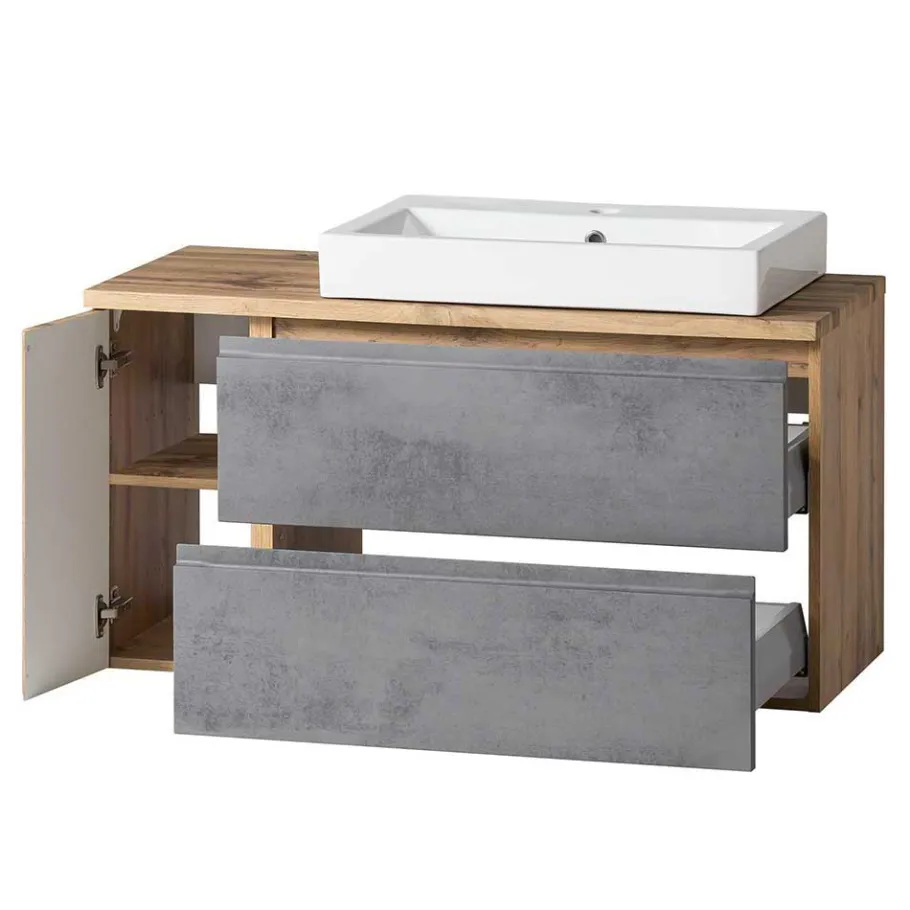 Best Wohnen Waschtisch Kombination 105 cm breit - Mia (zweiteilig)