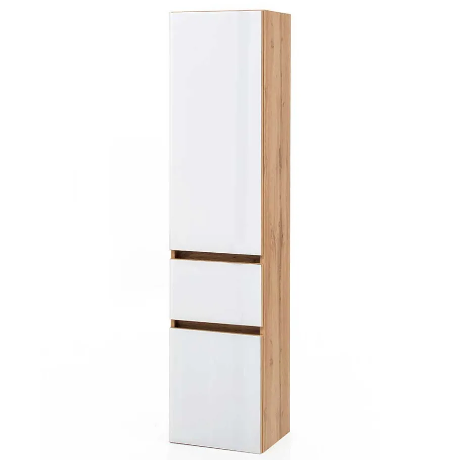 Discount Wohnen Waschtisch Möbel & Hochschrank Set - Vrendina (dreiteilig)