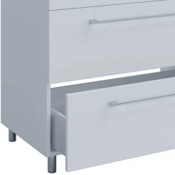 Sale Wohnen Waschtisch und Spiegelschrank in Weiß - Ipsum (zweiteilig)