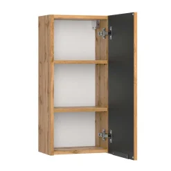 Online Wohnen Waschtischkonsole mit Oberschrank Set - Crystoga (dreiteilig)