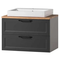 Outlet Wohnen Waschtischkonsole und Spiegelschrank Set - Novelya (zweiteilig)