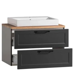 Outlet Wohnen Waschtischkonsole und Spiegelschrank Set - Novelya (zweiteilig)