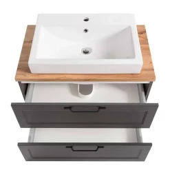 Outlet Wohnen Waschtischkonsole und Spiegelschrank Set - Novelya (zweiteilig)
