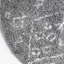 Discount Wohnen Weicher Hochflor Teppich in Grau und Creme - Vuturava