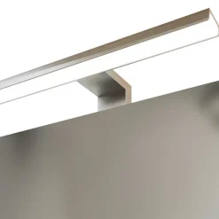 Outlet Wohnen Weiße Bad Ausstattung mit LED - Livendas (fünfteilig)