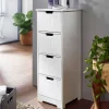 Hot Wohnen Weiße Bad Kommode schmal im Landhausstil - Maja
