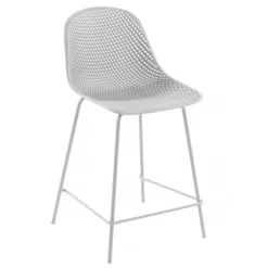 Wohnen Weiße Barstühle mit PP Sitz - Amyonta (4er Set)