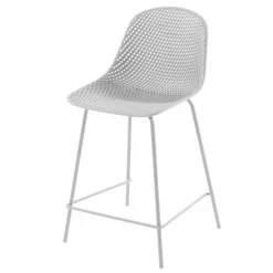 Wohnen Weiße Barstühle mit PP Sitz - Amyonta (4er Set)