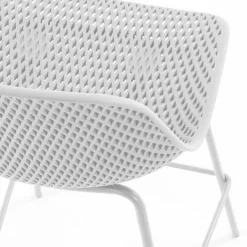 Wohnen Weiße Barstühle mit PP Sitz - Amyonta (4er Set)