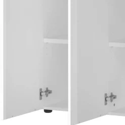 Outlet Wohnen Weiße Büromöbel Kombination - Sparkle (vierteilig)