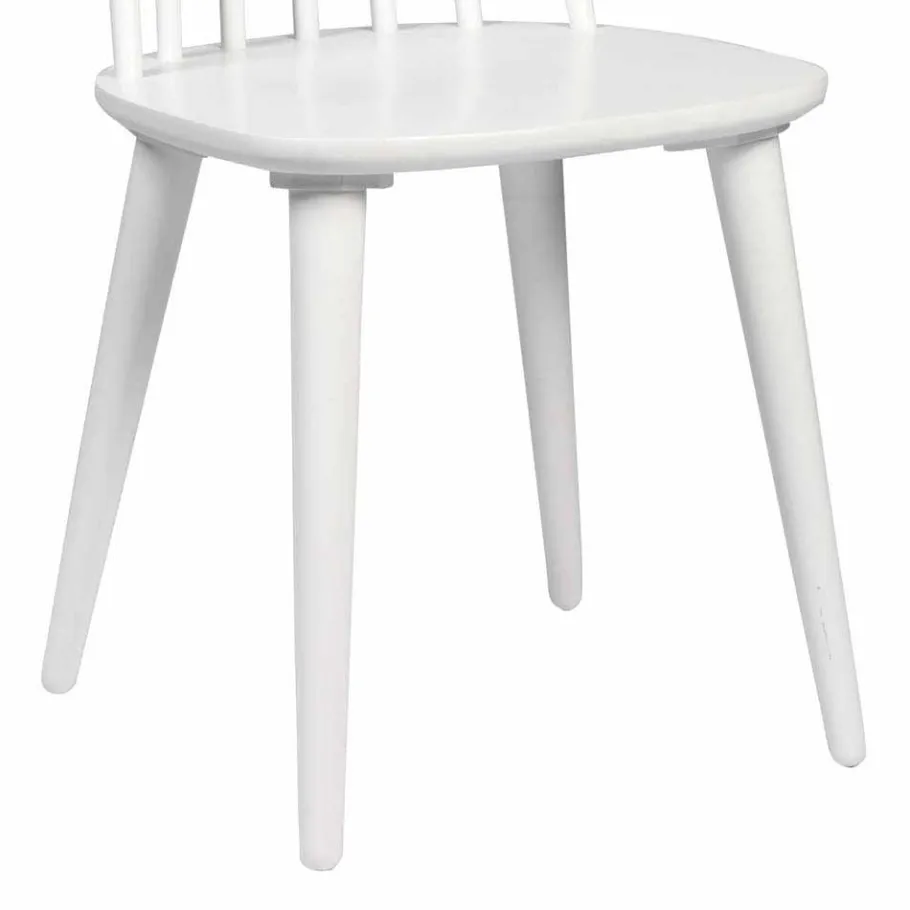 Online Wohnen Weiße Holzstühle aus Massivholz - Valtoma (4er Set)