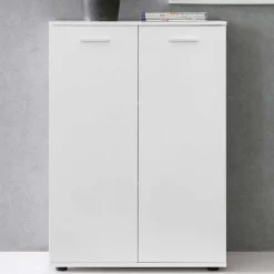 Online Wohnen Weiße Türen Kommode 104 cm hoch - Luan