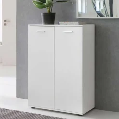 Online Wohnen Weiße Türen Kommode 104 cm hoch - Luan