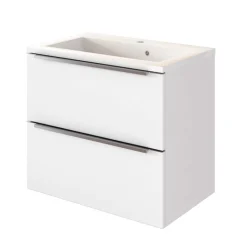 Best Wohnen Weiße Waschkonsole & Spiegelschrank - Livendas (zweiteilig)