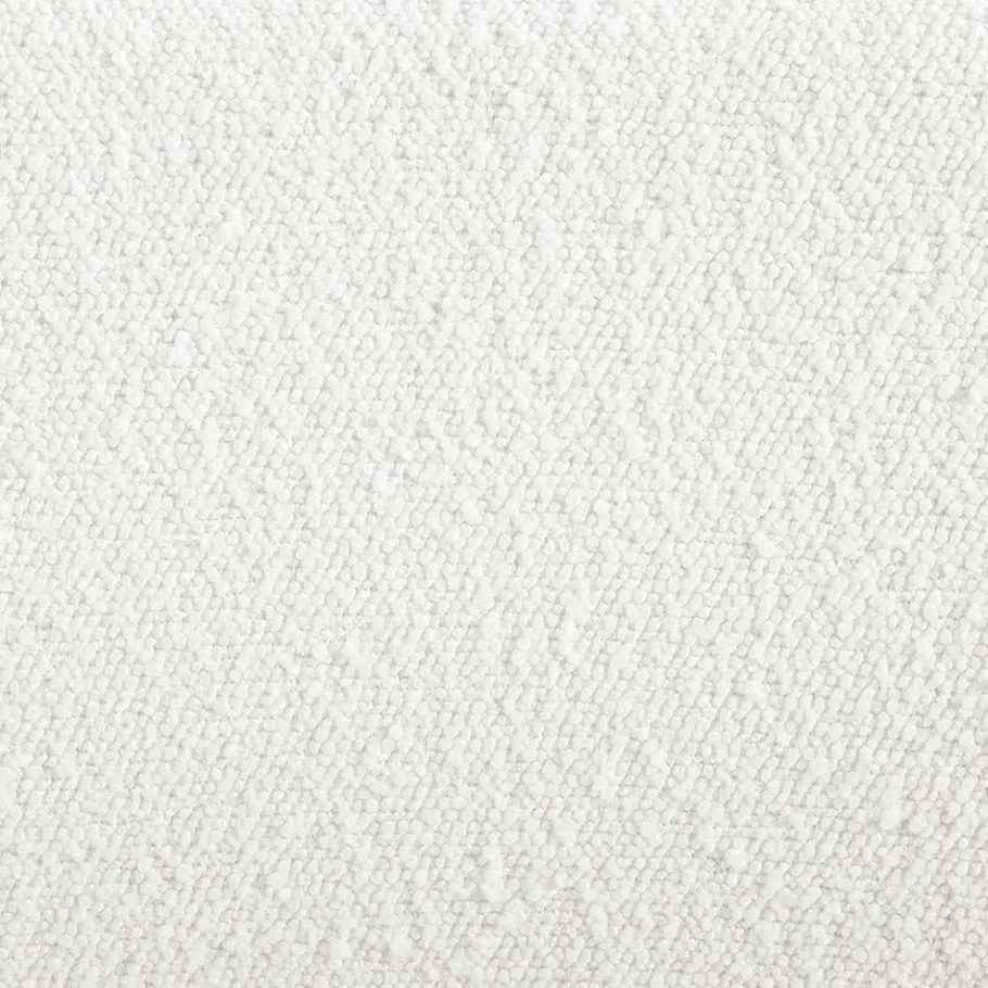 New Wohnen Weißer Boucle Hocker mit Stauraum - Francara