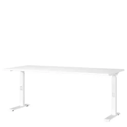 Hot Wohnen Weißer Bürotisch manuell höhenverstellbar - Sparkle