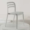 Discount Wohnen Weißer Kunststoffstuhl für Drinnen & Draußen - Mariana (4er Set)