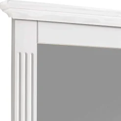 Discount Wohnen Weißer Landhausspiegel mit Holzrahmen - Kazanova