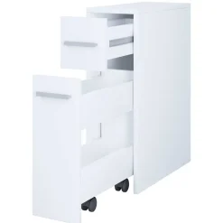 New Wohnen Weißer Nischenschrank mit Schublade und Auszug - Gransov