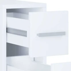 New Wohnen Weißer Nischenschrank mit Schublade und Auszug - Gransov
