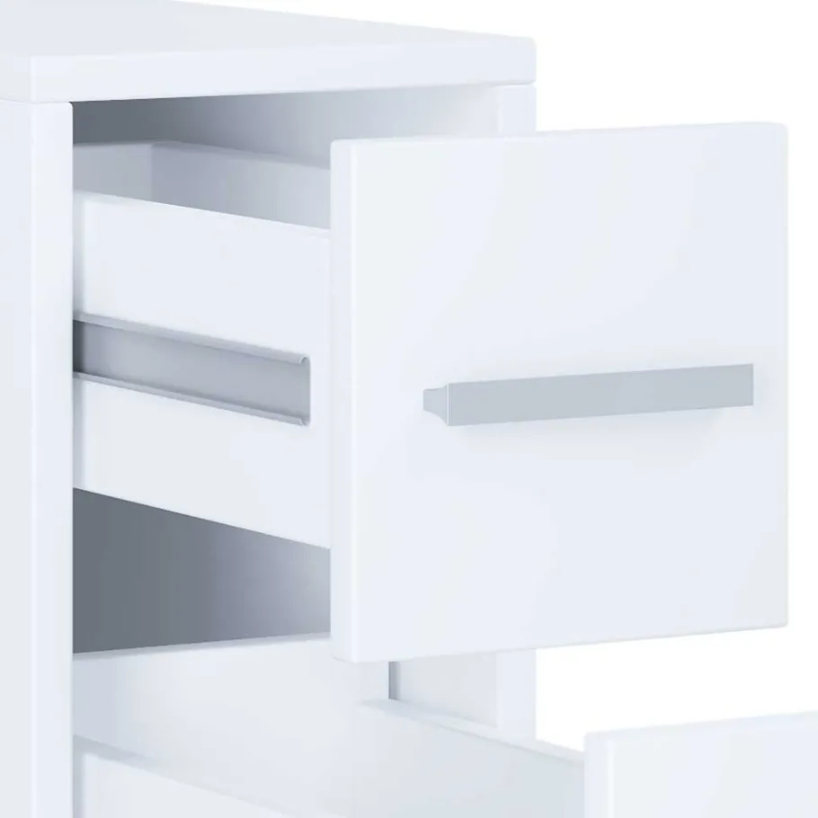 New Wohnen Weißer Nischenschrank mit Schublade und Auszug - Gransov