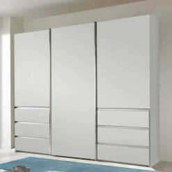 New Wohnen Weißer Schiebetürenschrank 3-türig - Fachet