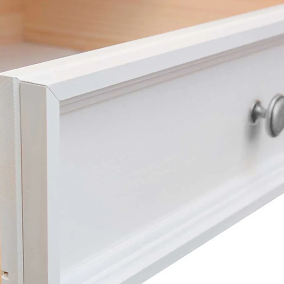 Online Wohnen Weißer Schlafzimmerschrank im Landhausstil - Indico
