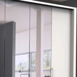 Best Wohnen Weißer Schrank fürs Schlafzimmer mit Spiegeln - Donpiave