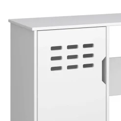 Discount Wohnen Weißer Schreibtisch im Skandi Design - Naidlas