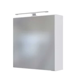 Clearance Wohnen Weißer Spiegelschrank 1-türig - Enwicos