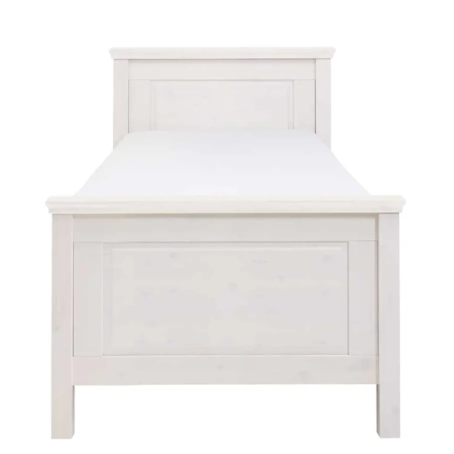 Best Wohnen Weißes Bett als Einzelbett oder Doppelbett - Satumare