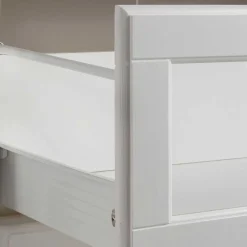 Discount Wohnen Weißes Buffet Schrank aus Kiefer massiv - Akbelev