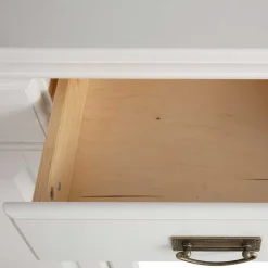 Discount Wohnen Weißes Buffet Schrank aus Kiefer massiv - Akbelev