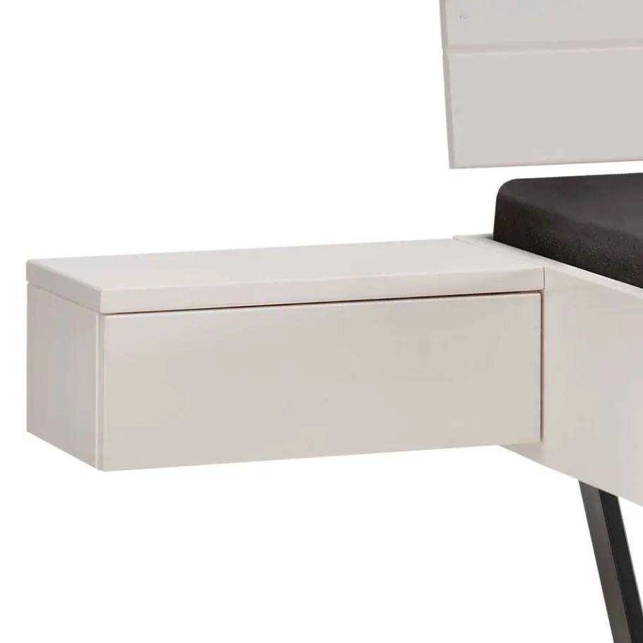 Wohnen Weißes Doppelbett aus Kiefer Massivholz - Lardias