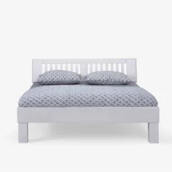 Best Wohnen Weißes Doppelbett Calicantas aus Buche Massivholz