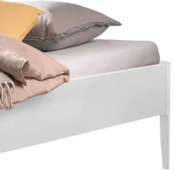 Online Wohnen Weißes Doppelbett ohne Kopfteil - Meteora