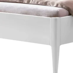 Online Wohnen Weißes Doppelbett ohne Kopfteil - Meteora
