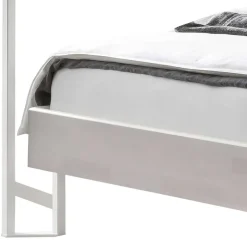 Wohnen Weißes Himmelbett in 140x200 cm - Renira