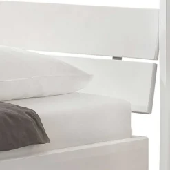 Wohnen Weißes Himmelbett in 140x200 cm - Renira
