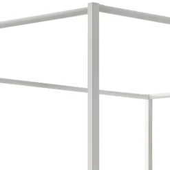 Wohnen Weißes Himmelbett in 140x200 cm - Renira