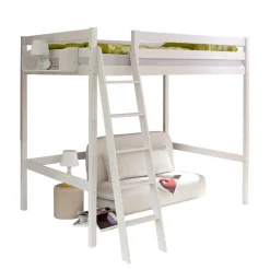 Sale Wohnen Weißes Hochbett in 90x200 oder 140x200 - Kerfa