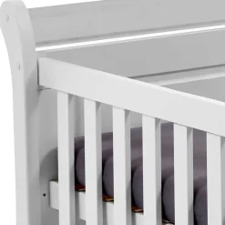 Hot Wohnen Weißes Holz Babybett inklusive Umbauseiten - Satumare